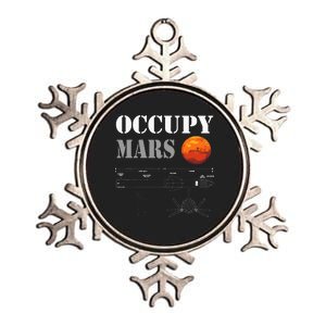 Occupy Mars Starship Rocket Metallic Star Ornament