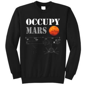 Occupy Mars Starship Rocket Tall Sweatshirt