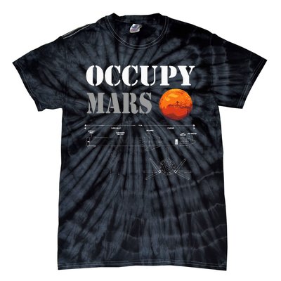 Occupy Mars Starship Rocket Tie-Dye T-Shirt