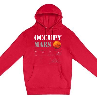 Occupy Mars Starship Rocket Premium Pullover Hoodie