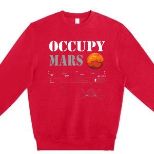 Occupy Mars Starship Rocket Premium Crewneck Sweatshirt