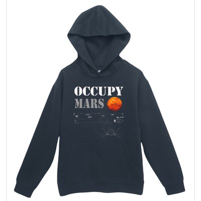 Occupy Mars Starship Rocket Urban Pullover Hoodie