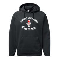 Outlaw Mc Support Performance Fleece Hoodie