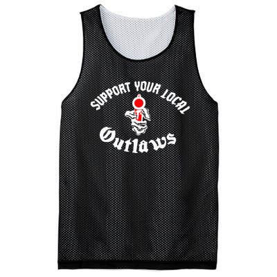 Outlaw Mc Support Mesh Reversible Basketball Jersey Tank