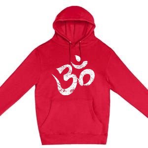 Ohm Meditation Symbol Aum Spiritual Indian Buddhism Omkar Premium Pullover Hoodie