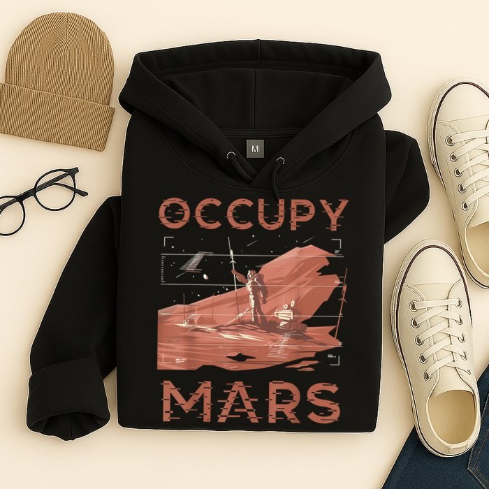 Occupy Mars Shirts Space Exploration Colonize Planet Mars Hoodie