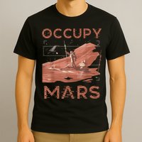 Occupy Mars Shirts Space Exploration Colonize Planet Mars T-Shirt