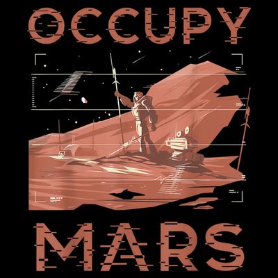 Occupy Mars Shirts Space Exploration Colonize Planet Mars T-Shirt