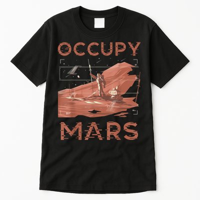 Occupy Mars Shirts Space Exploration Colonize Planet Mars Tall T-Shirt