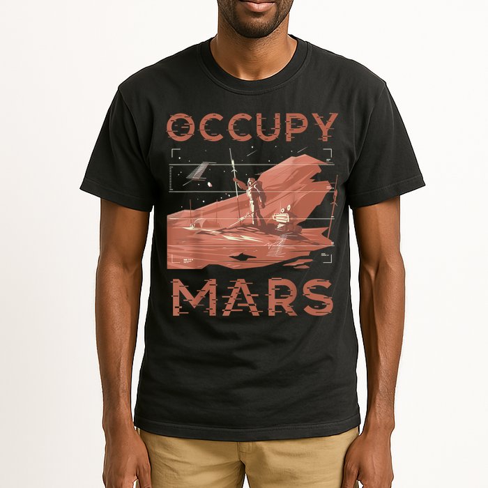 Occupy Mars Shirts Space Exploration Colonize Planet Mars Tall T-Shirt