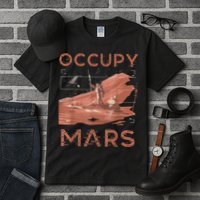 Occupy Mars Shirts Space Exploration Colonize Planet Mars Tall T-Shirt