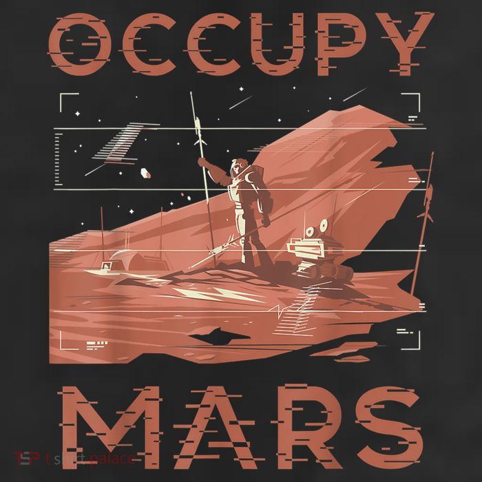 Occupy Mars Shirts Space Exploration Colonize Planet Mars Adult Drive Performance Visor
