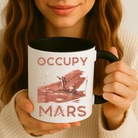 Occupy Mars Shirts Space Exploration Colonize Planet Mars Mug