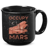 Occupy Mars Shirts Space Exploration Colonize Planet Mars 15oz Campfire Ceramic Mug