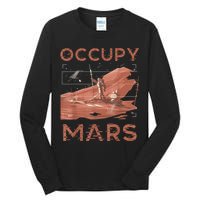 Occupy Mars Shirts Space Exploration Colonize Planet Mars Tall Long Sleeve T-Shirt