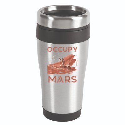 Occupy Mars Shirts Space Exploration Colonize Planet Mars 16oz Travel Tumbler