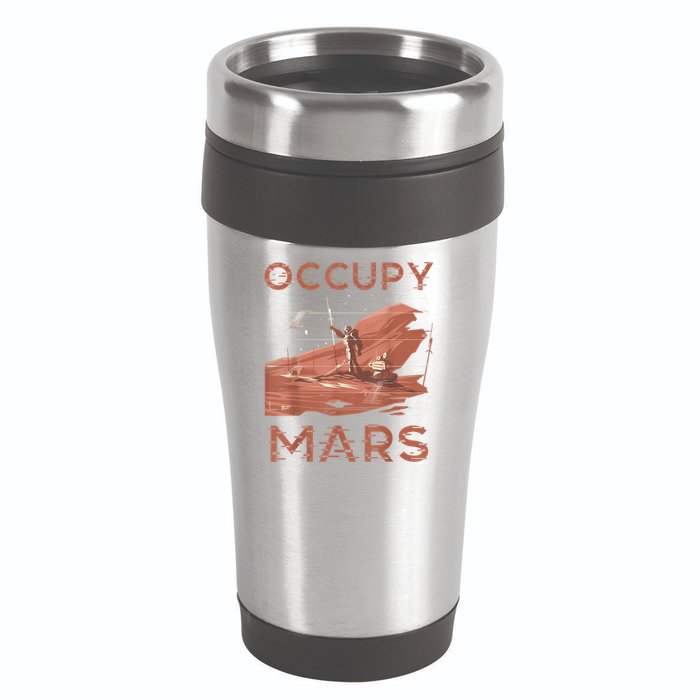 Occupy Mars Shirts Space Exploration Colonize Planet Mars 16oz Travel Tumbler