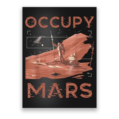 Occupy Mars Shirts Space Exploration Colonize Planet Mars Poster