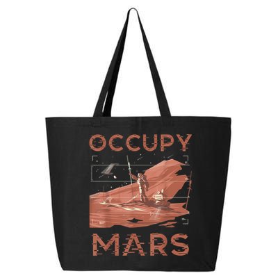 Occupy Mars Shirts Space Exploration Colonize Planet Mars 25L Jumbo Tote