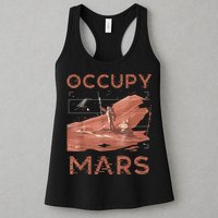 Occupy Mars Shirts Space Exploration Colonize Planet Mars Womens Tank Top