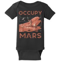 Occupy Mars Shirts Space Exploration Colonize Planet Mars Baby Bodysuit