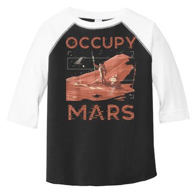 Occupy Mars Shirts Space Exploration Colonize Planet Mars Toddler Fine Jersey T-Shirt