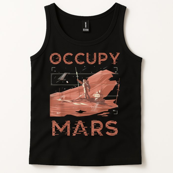 Occupy Mars Shirts Space Exploration Colonize Planet Mars Tank Top