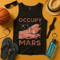 Occupy Mars Shirts Space Exploration Colonize Planet Mars Tank Top