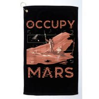 Occupy Mars Shirts Space Exploration Colonize Planet Mars Golf Towel