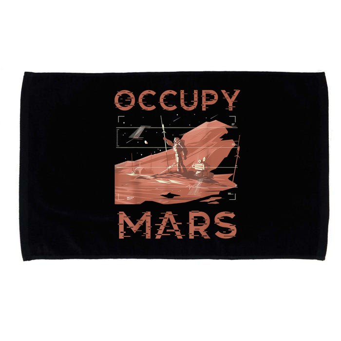 Occupy Mars Shirts Space Exploration Colonize Planet Mars Microfiber Hand Towel
