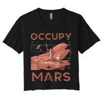 Occupy Mars Shirts Space Exploration Colonize Planet Mars Crop Top