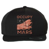 Occupy Mars Shirts Space Exploration Colonize Planet Mars Wool Snapback Cap