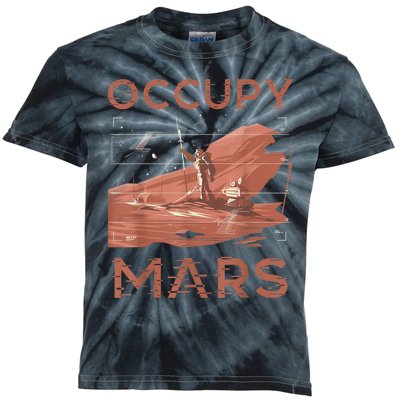 Occupy Mars Shirts Space Exploration Colonize Planet Mars Kids Tie-Dye T-Shirt