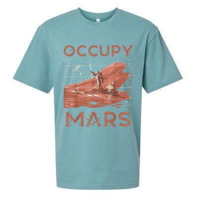 Occupy Mars Shirts Space Exploration Colonize Planet Mars Sueded Cloud Jersey T-Shirt