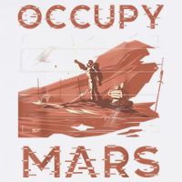 Occupy Mars Shirts Space Exploration Colonize Planet Mars Garment-Dyed Sweatshirt