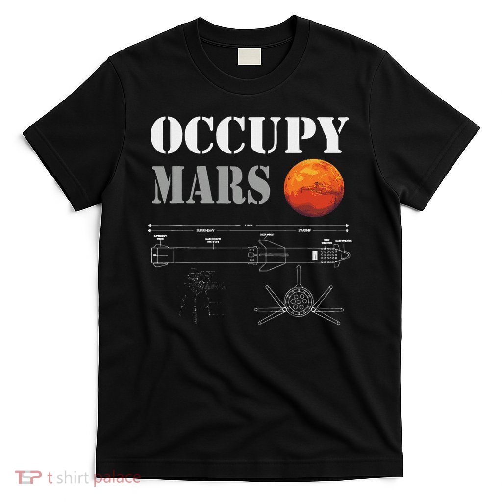 Occupy Mars Starship Rocket T-Shirt