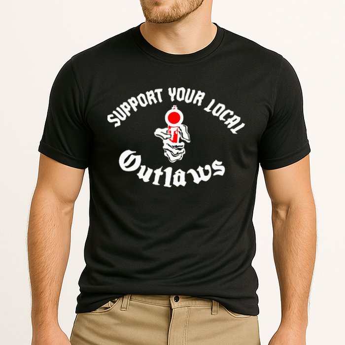 Outlaw Mc Support Cooling Performance Crew T-Shirt