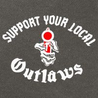 Outlaw Mc Support Cotton Canvas Backpack
