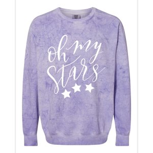 Oh My Stars Gift Colorblast Crewneck Sweatshirt