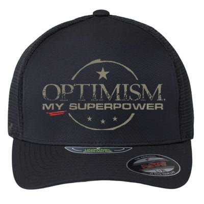 OPTIMISM My Superpower Flexfit Unipanel Trucker Cap