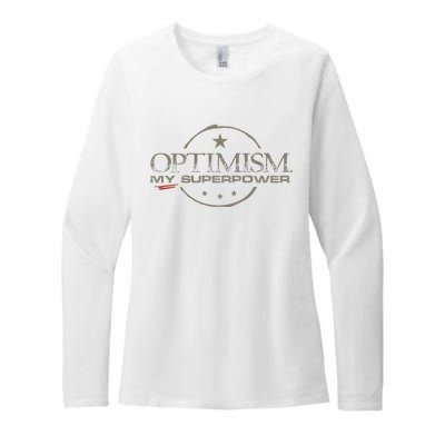 OPTIMISM My Superpower Womens CVC Long Sleeve Shirt