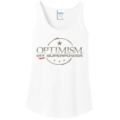 OPTIMISM My Superpower Ladies Essential Tank