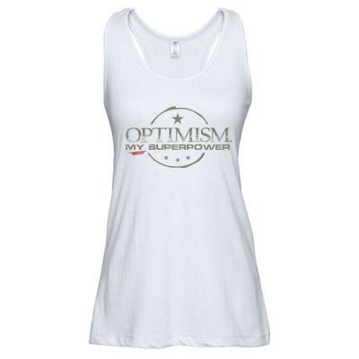 OPTIMISM My Superpower Ladies Essential Flowy Tank