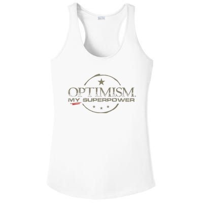 OPTIMISM My Superpower Ladies PosiCharge Competitor Racerback Tank