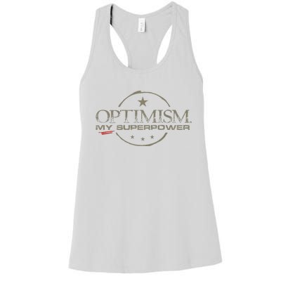 OPTIMISM My Superpower Women's Racerback Tank