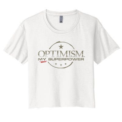 OPTIMISM My Superpower Women's Crop Top Tee