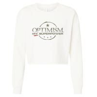 OPTIMISM My Superpower Cropped Pullover Crew