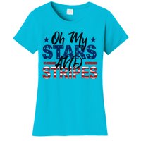 Oh My Stars And Stripes Fourth Of July Gift Women's T-Shirt