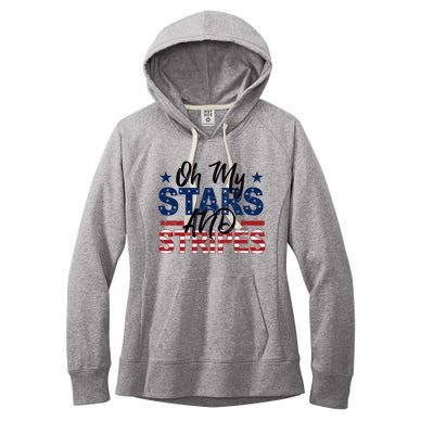 Oh My Stars And Stripes Fourth Of July Gift Women's Fleece Hoodie