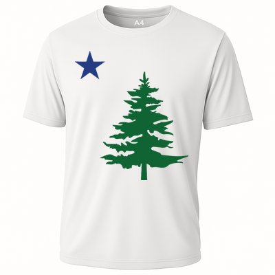 Old Maine State Flag 1901 Pine Tree Star Performance Shirt